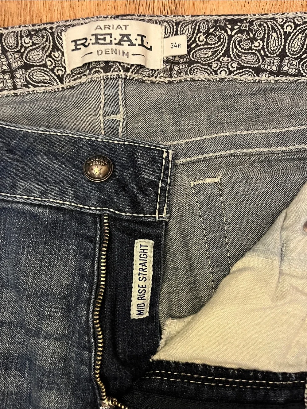 Ariat Dark Blue Straight-Leg Jeans